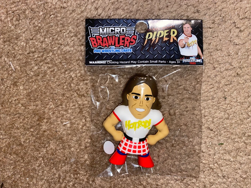 Caja de lucha libre profesional Rowdy Roddy Piper Micro Brawlers exclusiva WWE AEW TNA Foto 1 de 1