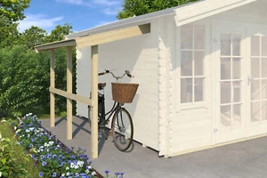 Schleppdach Unterstand Zubehör Gartenhaus Gerätehaus 90x240 cm Holz Lasita Maja - Bild 1 von 3