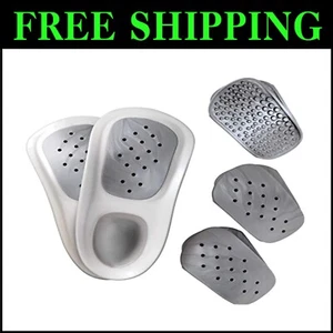 Premium Supportive Insoles for Foot Comfort - Arch & Heel Pain Relief Men/Women - Picture 1 of 9