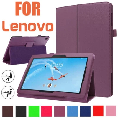 Für Lenovo Tab 4 10 P11 Pro M10 HD Plus 2nd Gen M8 Leder Schutzhülle Tasche Case - Bild 1 von 4
