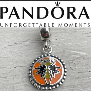 Pandora Authentic Florida Palm Trees Exclusive Moments Dangle Charm - Picture 1 of 5