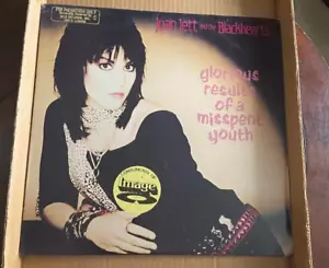 Joan Jett -Glorious Results Of A Misspent Youth 1984 LP VINYL GOLD STAMP PROMO - Foto 1 di 2