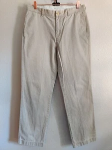 J CREW Classic Fit Chino Pants Mens Size 33" Inseam 30" Cotton Casual Flat Front - Picture 1 of 10
