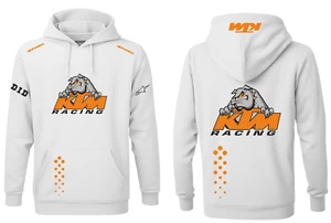 FELPA KTM RACING CON CAPPUCCIO HOODIE enduro motocross motorsport DOG - Picture 1 of 4