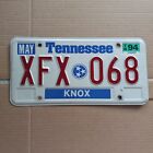 1994 Tennessee License Plate - "XFX 068" (red on white" KNOX MAY 94 Stickers