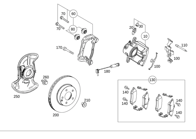 Mercedes Benz Genuine C 250 2012-2015 Piston Housing 2074210181 - Image 1 of 1