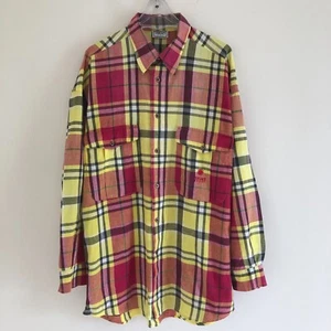 VERSACE SPORT BAUMWOLLE Karohemd mit Knopfleiste Größe 48 - Bild 1 von 15