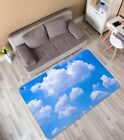 3D Blue Sky White Clouds NAO9812 Game Rug Mat Elegant Photo Carpet Mat Fay