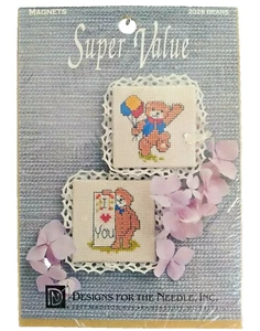 Designs for the Needle Kreuzstich-Set Magnete 2028 Bären Super Wert Neu aus altem Lagerbestand Vintage - Bild 1 von 4