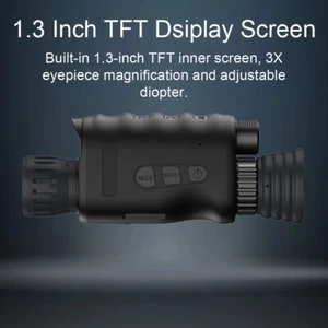 1080P Monocular 3MP Night Vision Device 1.3Inch TFT Screen 4X Zoom Binoculars - Picture 1 of 8