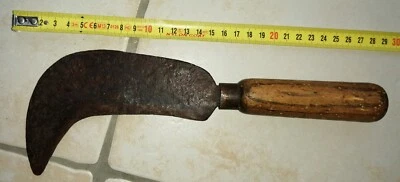 F4- OLD TOOL outil ancien petite serpe serpette jardinier vigneron  - Photo 1/4