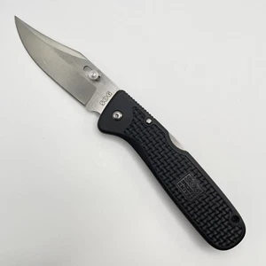 SOG-Specialty-Knives-AutoClip-Folding-Pocket-Knife-Black-Handle-Thumb-Stud-EDC - Picture 1 of 13
