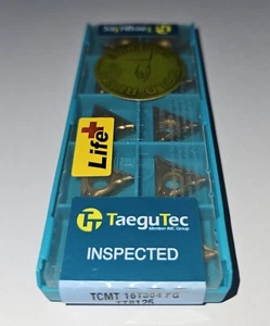 Inserto de carburo TAEGUTEC TCMT 16T304 FG TT8125 10 piezas - Imagen 1 de 3
