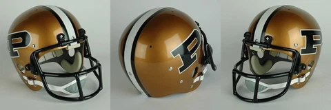 PURDUE BOILERMAKERS 1984-1988 Vintage Riddell RK Suspension Football Helmet Cover
