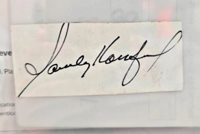 Sandy Koufax Signed AUTOGRAPHED Cut Dodgers - COA BECKETT BAS GRADE 8 - Image 1 of 4