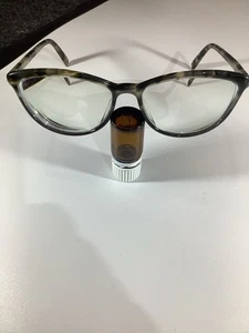 Warby Parker, Louise W189 Brillengestell 55-16-140 Schwarz / Hellbraun Marmor Brille - Bild 1 von 3