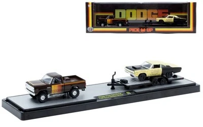 DODGE 150 Power Wagon + Plymouth Roadrunner  - black - M2 1:64 - Bild 1 von 4