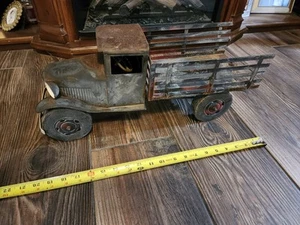 Large Vintage Pressed Steel Toy Truck - Picture 1 of 7