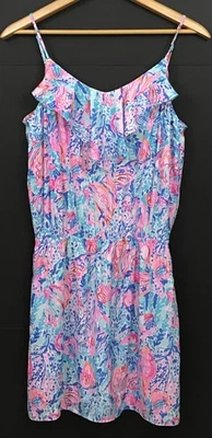 NEW Lilly Pulitzer Zana Romper in Multi Treasure Trove 006388 Size M - Image 1 of 4