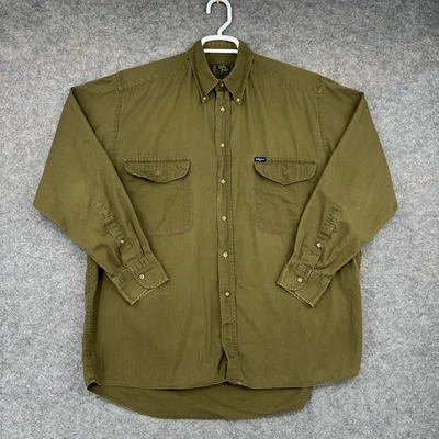 Bobby Jones Button Down Shirt Mens Large Green Long Sleeve Cotton Pockets - Image 1 of 4
