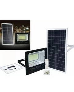 Faro Solare Led 300 W - Jortan - Con Pannello Solare - Foto 1 di 4