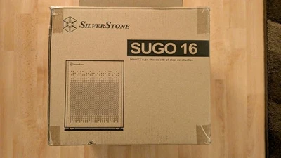 SilverStone Technology SUGO 16, schwarz, Mini-ITX-Cube-Gehäuse ganz aus Stahl - Bild 1 von 4