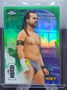 2020 Topps Chrome WWE -GREEN- Adam Cole /99 (NXT) #69 - Picture 1 of 2
