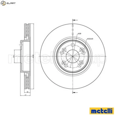 2x BRAKE DISC 23-0673C FOR RENAULT LAGUNA/II/Grandtour/Sport/Tourer ESPACE/IV - Image 1 of 4