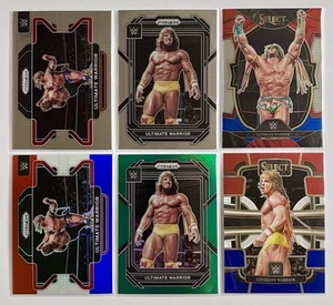 Ultimate Warrior Lote 2023 Prizm WWE Verde Paralelo 2024 Seleccionar WWE Rojo Azul - Imagen 1 de 5