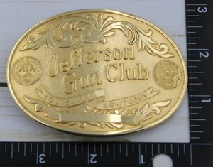 Jefferson Gun Club Gürtelschnalle oval Louisville National Skeet Shooting Ass. NSSA - Bild 1 von 2
