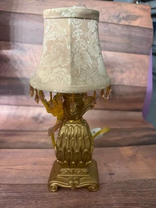 VINTAGE ANANAS SOCKEL VIKTORIANISCHE LAMPE 12" HOCH VIKTORIANISCHER LAMPENSCHIRM - Bild 1 von 4