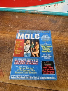 Male Magazine Nov 1972 Men's Pulp Sexual Friction Sex Instruction Please Read - Foto 1 di 8