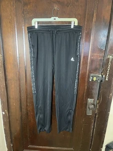 Pantalones Adidas Para Hombre XL Negro Verde Prime Aero Listo Pista Pantalones de Sudadera Bolsillo con Cremallera - Imagen 1 de 9