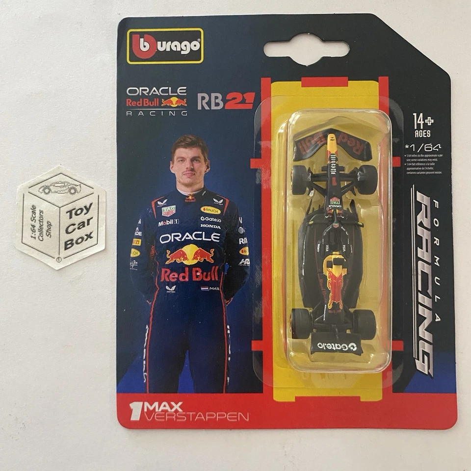 BBURAGO 1/64 Formula 1 - Oracle Red Bull RB21 (#1 Max Verstappen - 2025 F1) L05 - image 1 of 1