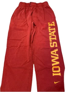 Iowa State Cyclones Nike Red Sweatpants Size Medium Team Tag Stains - Picture 1 of 10
