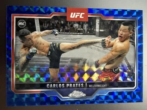 2025 Topps Chrome UFC #40 Carlos Prates Blue Geometric 60/99 - Picture 1 of 2