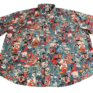RSVLTS Looney Tunes Hemd Herren 4XL Mehrfarbig Knopfleiste Warner Bros Superheld DC - Bild 1 von 17