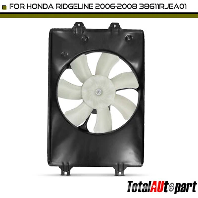 Ventilador condensador AC com conjunto de cobertura para Honda Ridgeline 2006 2007 2008 GAS SOHC - Imagem 1 de 4