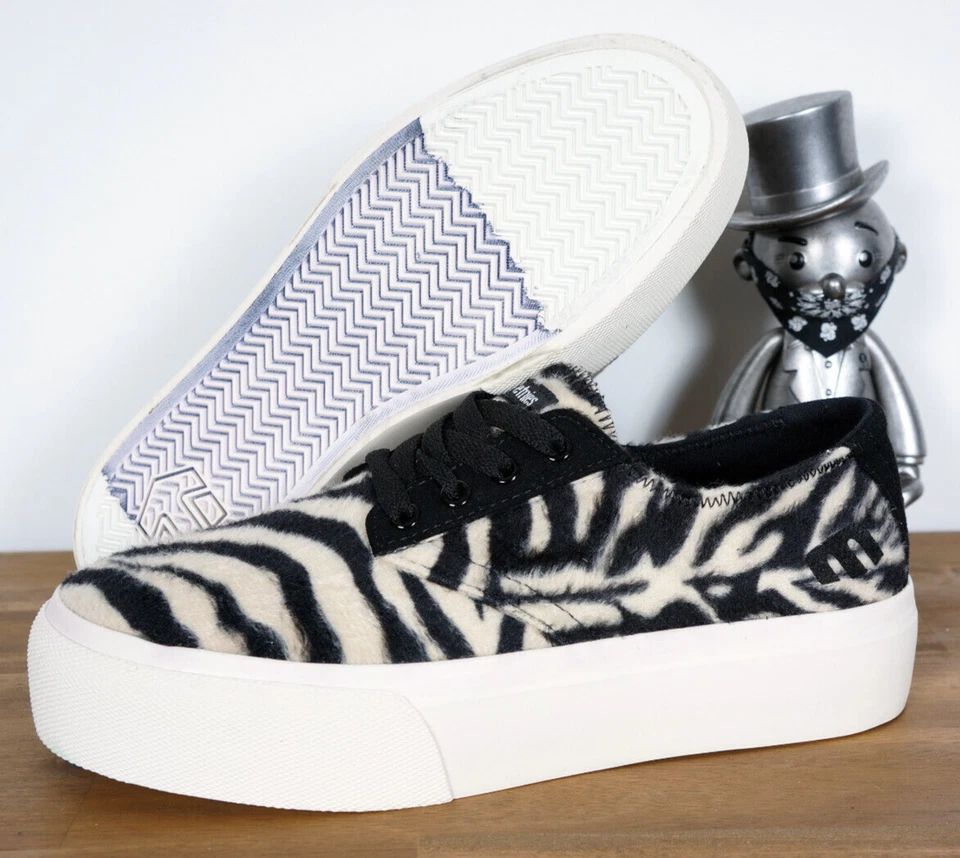 Etnies Mujeres Skate Shoes Plataforma Morison White Black 7/37,5 - Imagen 1 de 3