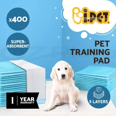 i.Pet Pet Training Pads 400 Puppy Toilet Dog Pee Indoor 60x60cm Super Absorbent - image 1 of 4