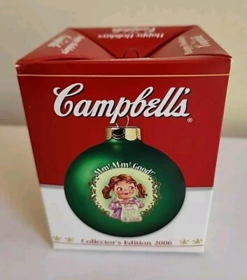 2006 Campbells Soup Kids enfeite de Natal edição de colecionador - Imagem 1 de 4