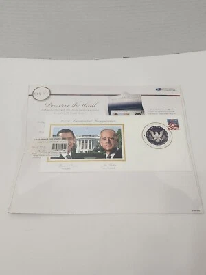 Vintage 2009 UNITED STATES OBAMA BIDEN INAUGURATION DAY  US POSTAL..PBIN - Image 1 of 3