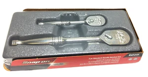 NEW Snap-on™ 3/8" & 1/4" Drive Chrome Ratchet Set F80CE T72CE - Foto 1 di 7