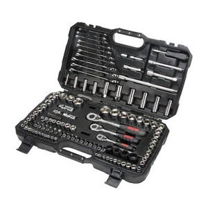 Aurora Tools 120-Piece 1/4", 3/8" & 1/2" Drive S.A.E./Metric Socket & Wrench Set - Picture 1 of 1