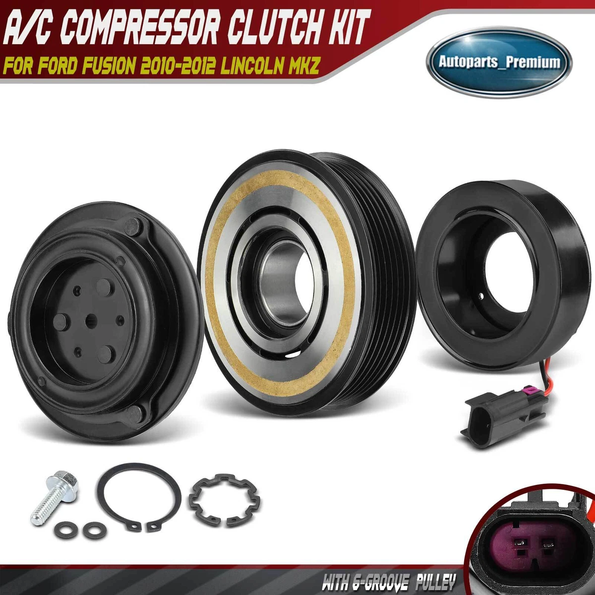 RYC Remanufactured AC Compressor FG649 | Fits 2007-2011 Lincoln MKZ 3.5L | 6-Month Warranty 7 thumbnail image