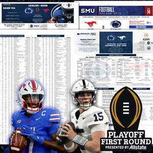 Penn State vs SMU College Football Playoff Flipcard & Program Notes Dec 21 2024 - Picture 1 of 6