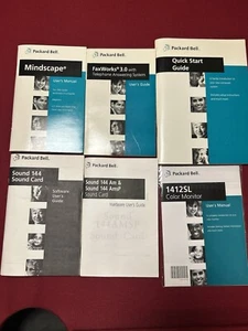 6 Books: Packard Bell 486 Personal Computer User’s Manuals - Photo 1/2