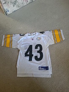 Nice Reebok NFL Equipment Pittsburgh Steelers Troy Polamalu #43 Size S T Shirt - Picture 1 of 3