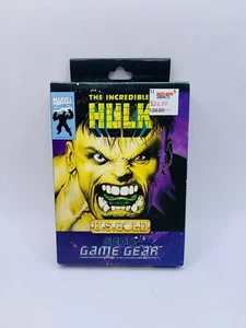 Marvel Comics The Incredible Hulk USA Ver ☆☆ Complete Authentic Sega Game Gear - Picture 1 of 4