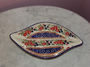 Polnische Keramik geteilt Schale! UNIKAT Signature Exclusive Zoey Pattern! - Bild 1 von 3